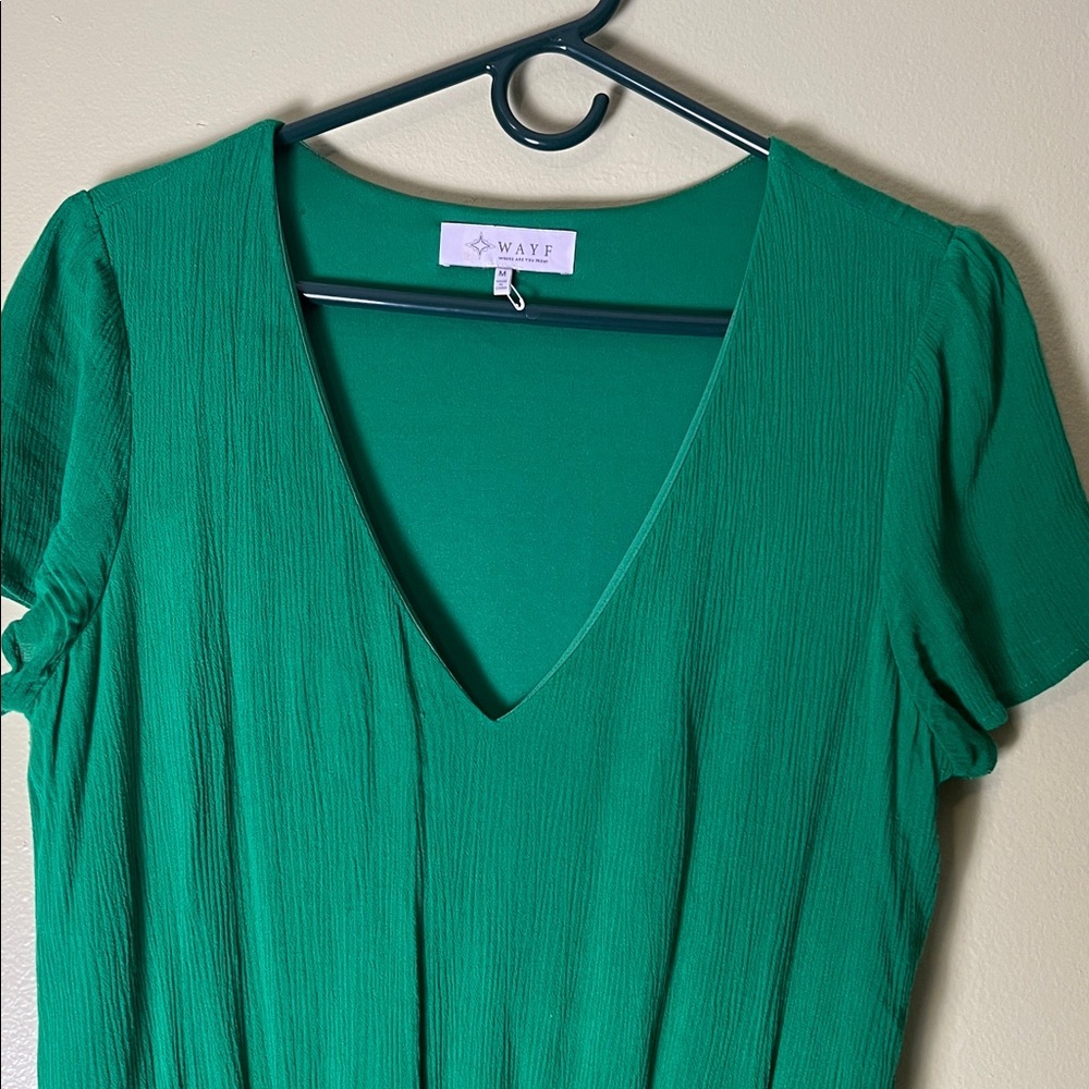 Wayf Emerald Green Midi Dress - Picture 5 of 6